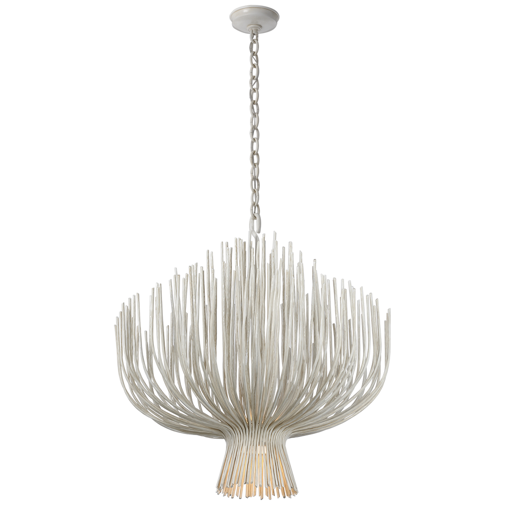 Astra 32" Sculpted Chandelier | Waxed Plaster