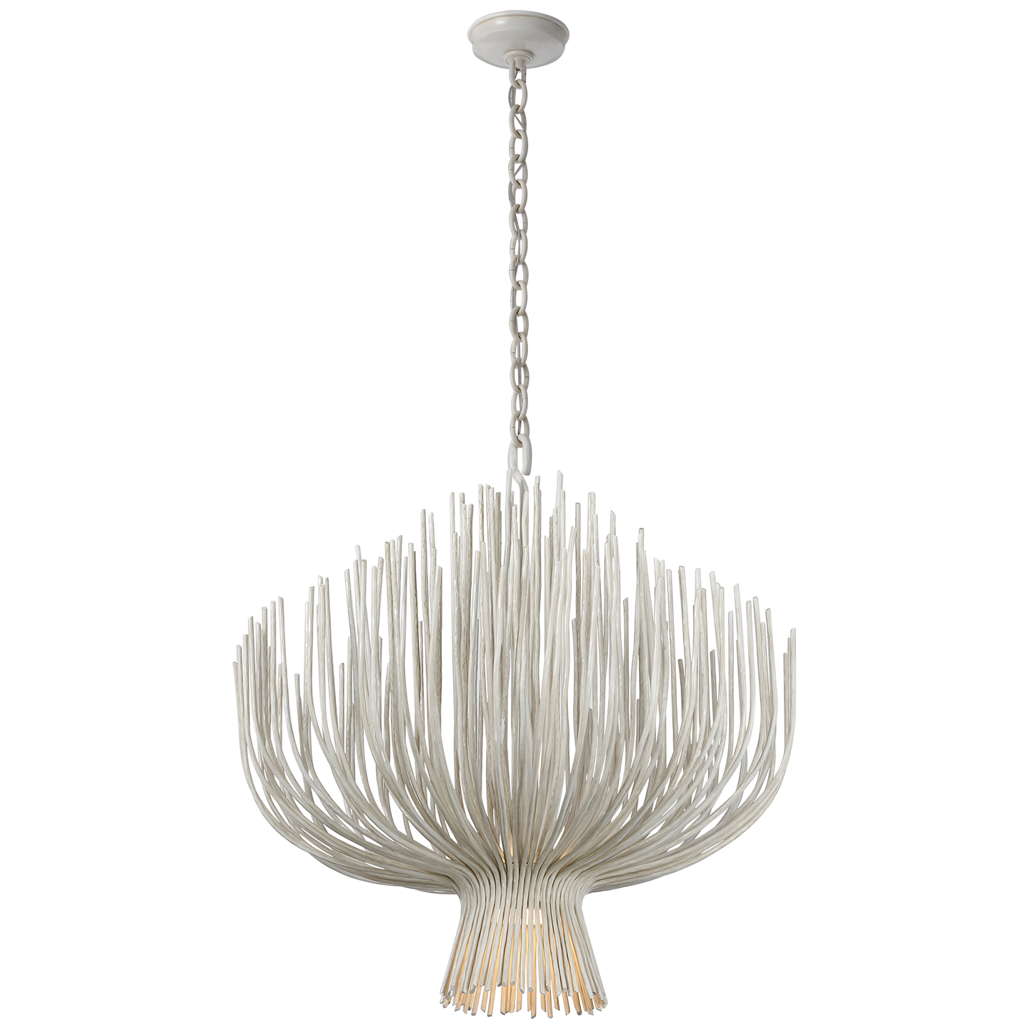 Astra 32" Sculpted Chandelier | Waxed Plaster