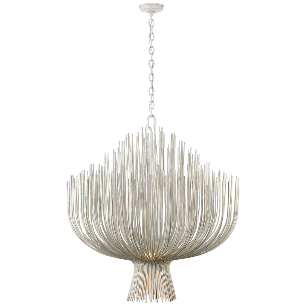 Astra 42" Sculpted Chandelier | Waxed Plaster