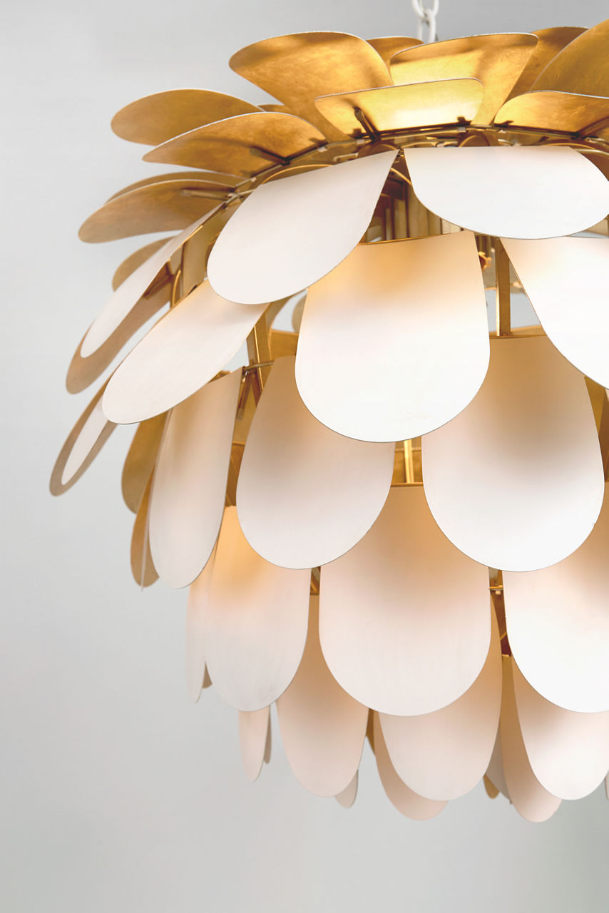 Cynara Large Chandelier | White and Gild
