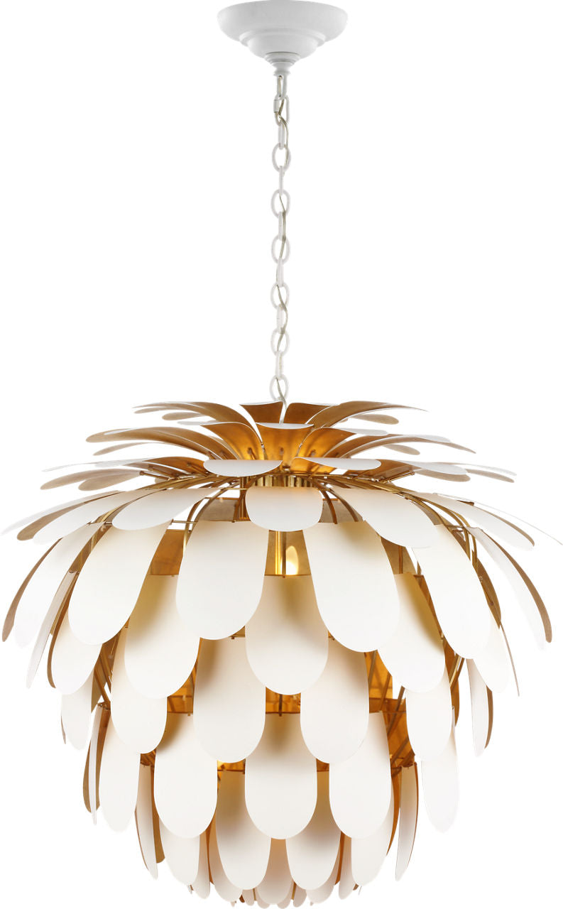 Cynara Grande Chandelier | White and Gild