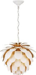 Cynara Small Chandelier | White and Gild