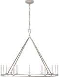 Darlana Large Single Ring Chandelier | Polished Nickel