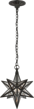Moravian Small Star Lantern | Aged Iron | Antique Mirror