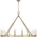 Darlana Oversized Single Ring Chandelier | Gilded Iron