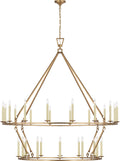 Darlana Oversized Two Tier Chandelier | Gilded Iron