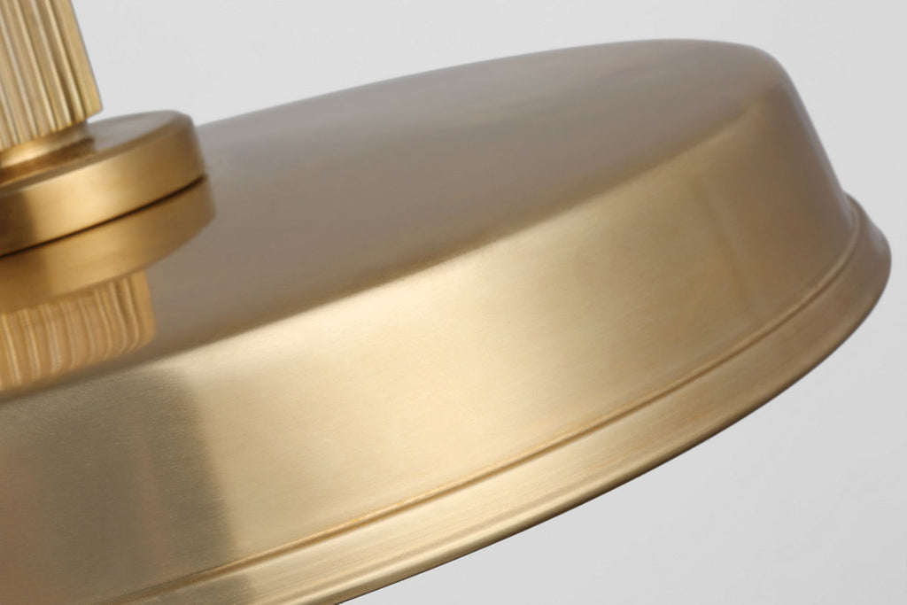 Ruhlmann 14" Factory Pendant | Antique-Burnished Brass | White Glass