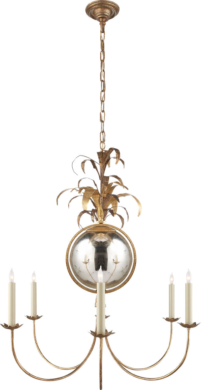 Gramercy Medium Chandelier | Gilded Iron