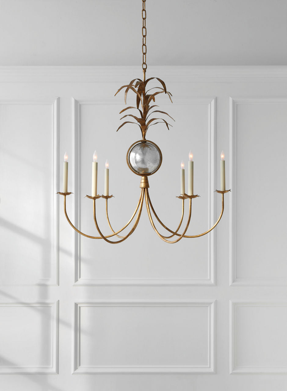 Gramercy Medium Chandelier | Gilded Iron