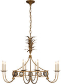 Gramercy Medium Ring Chandelier | Gilded Iron