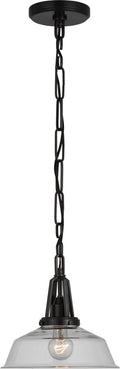 Layton 10" Pendant | Bronze | Clear Glass