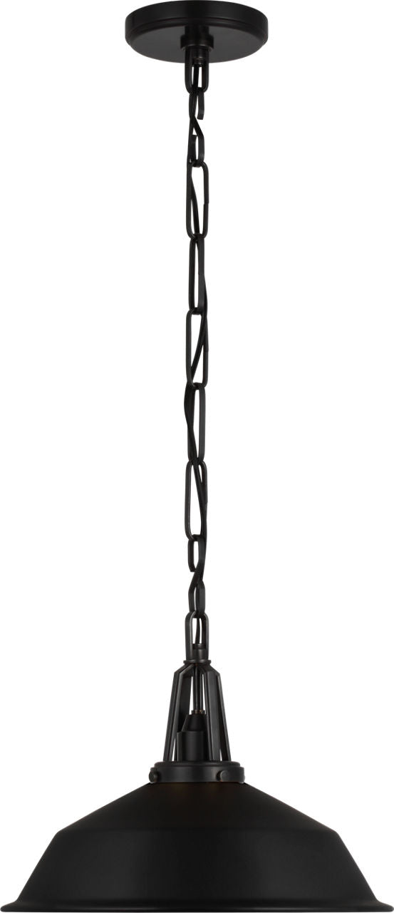 Layton 14" Pendant | Bronze | Matte Black Shade