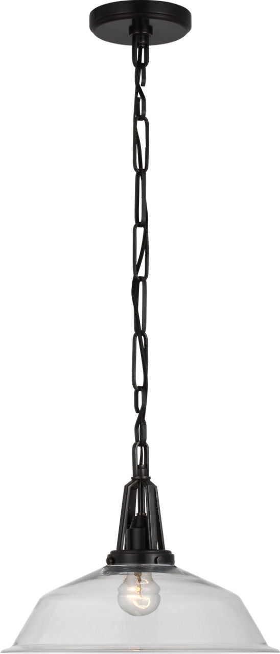 Layton 14" Pendant | Bronze | Clear Glass