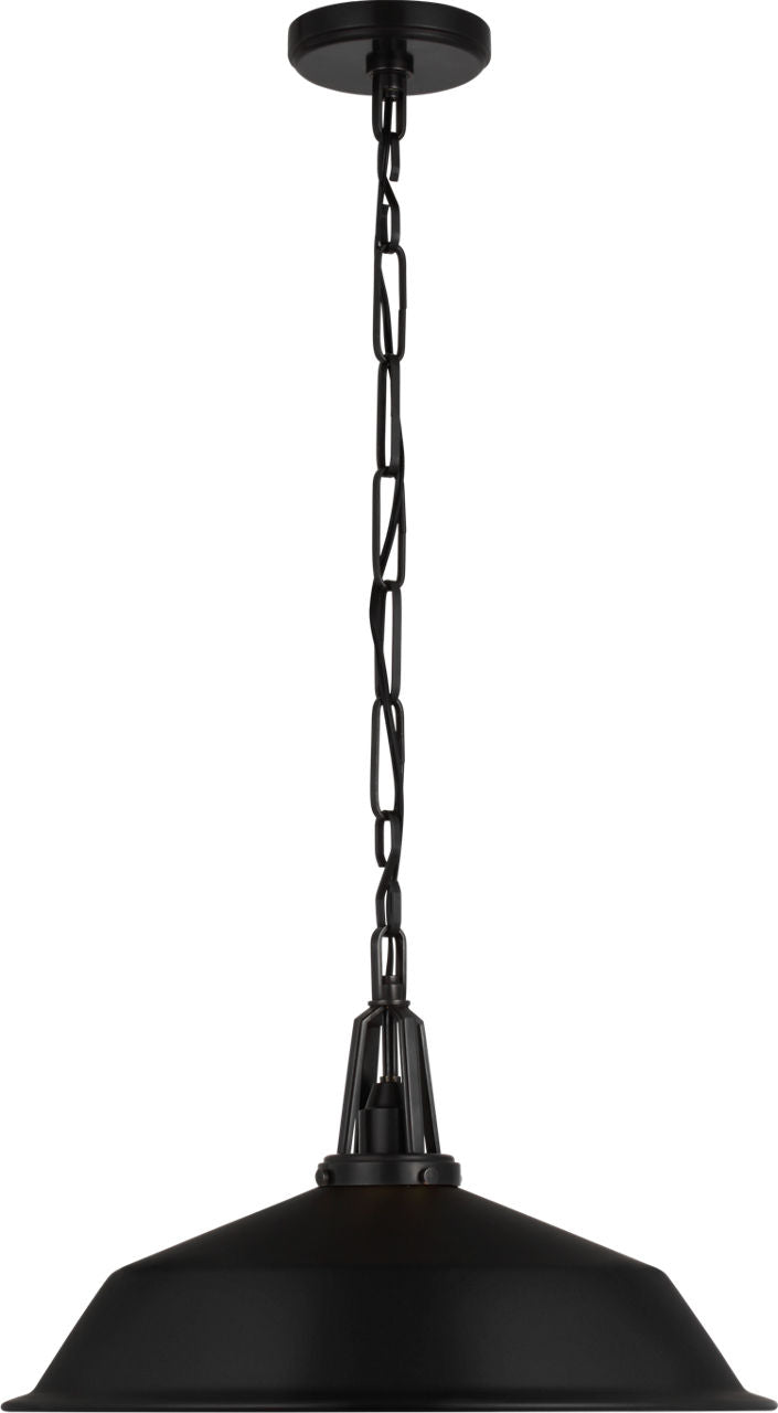 Layton 20" Pendant | Bronze | Matte Black Shade