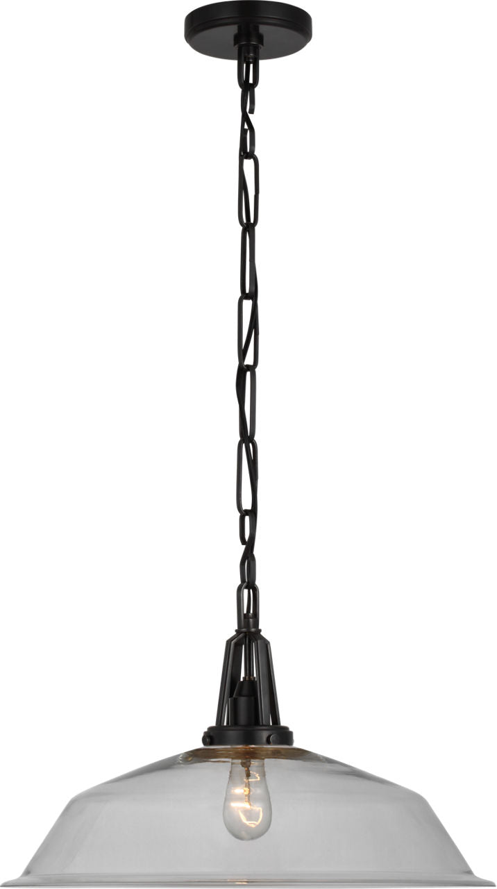 Layton 20" Pendant | Bronze | Clear Glass