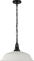 Layton 20" Pendant | Bronze | Matte White Shade