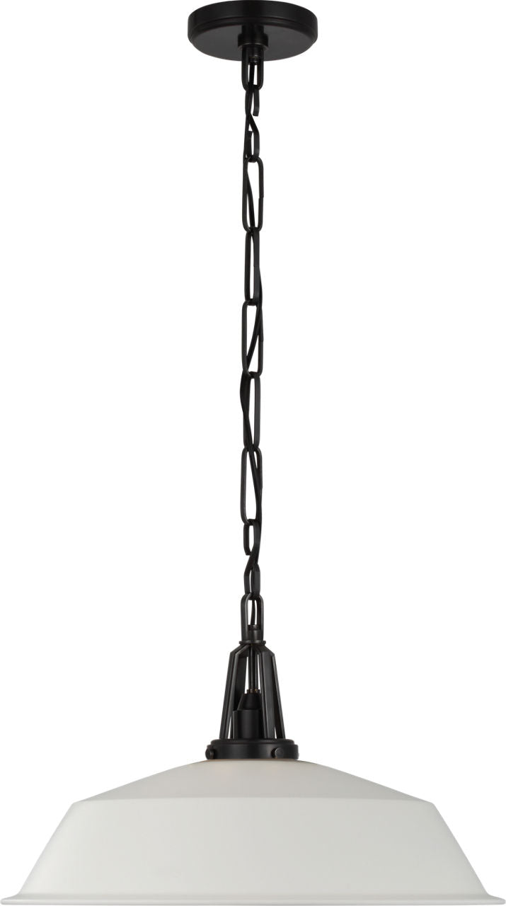 Layton 20" Pendant | Bronze | Matte White Shade