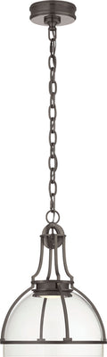 Gracie Medium Dome Pendant | Bronze | Clear Glass