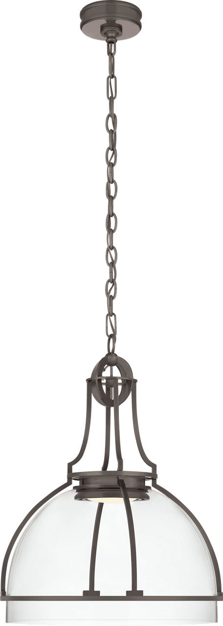 Gracie Large Dome Pendant | Bronze | Clear Glass