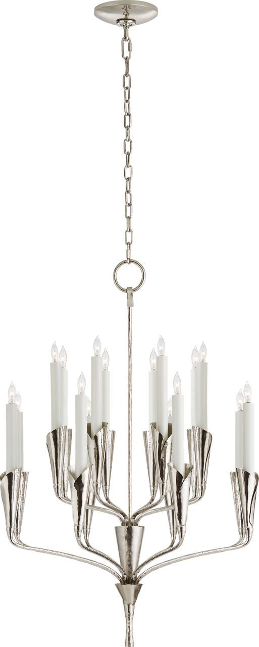 Aiden Small Chandelier | Polished Nickel