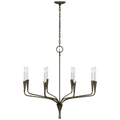 Aiden 40" Single Tier Chandelier | Aged Iron