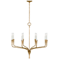 Aiden 40" Single Tier Chandelier | Gilded Iron