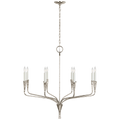 Aiden 40" Single Tier Chandelier | Polished Nickel