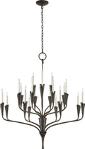 Aiden Large Chandelier | Aged Iron