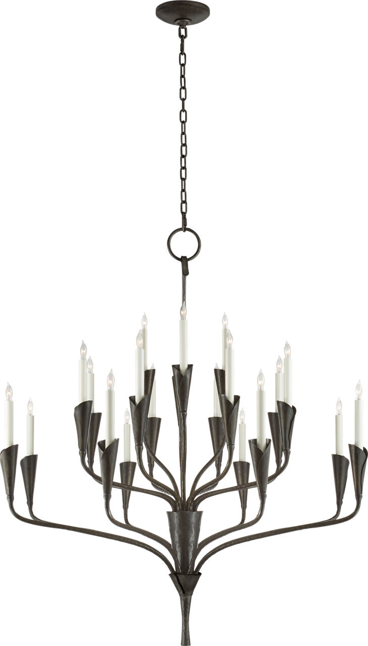 Aiden Large Chandelier | Aged Iron