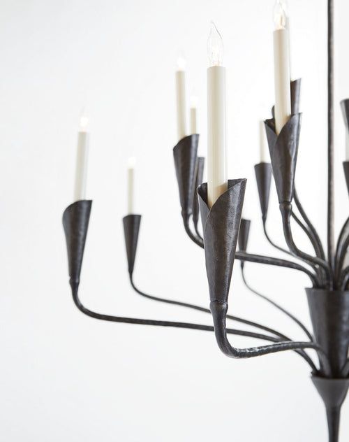 Aiden Large Chandelier | Aged Iron