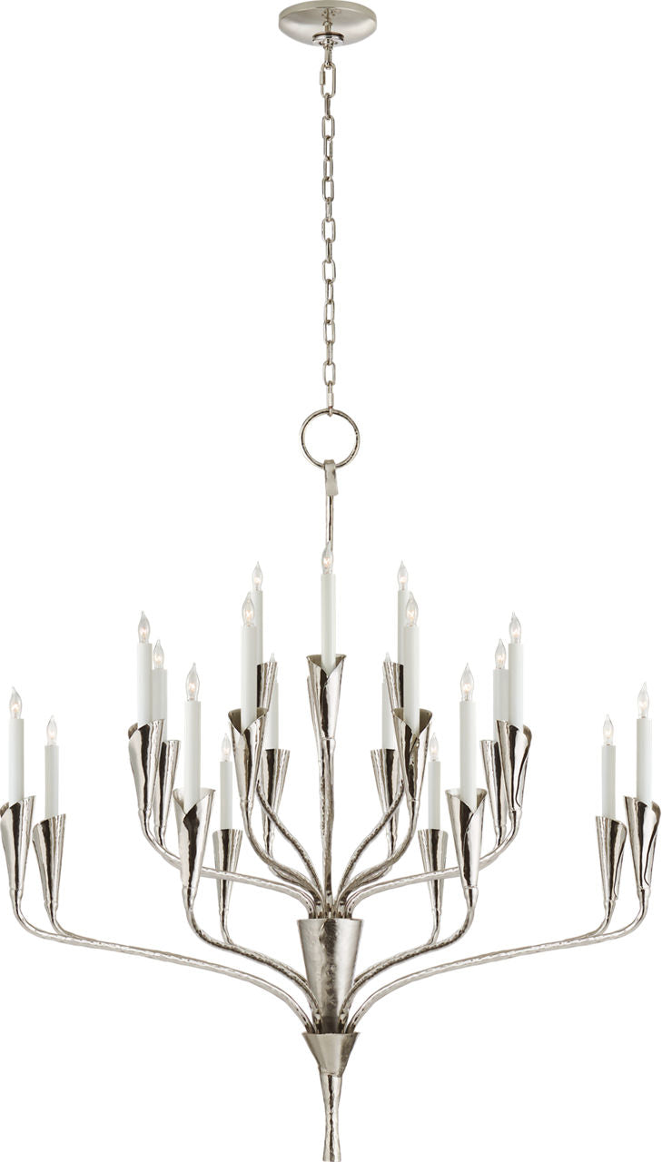 Aiden Large Chandelier | Polished Nickel