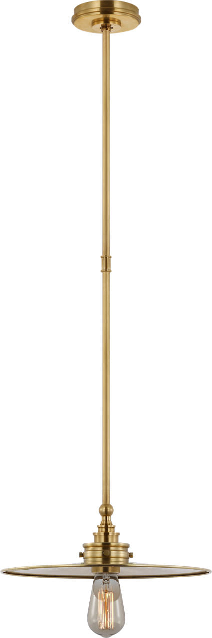 Parkington 14" Pendant | Antique-Burnished Brass