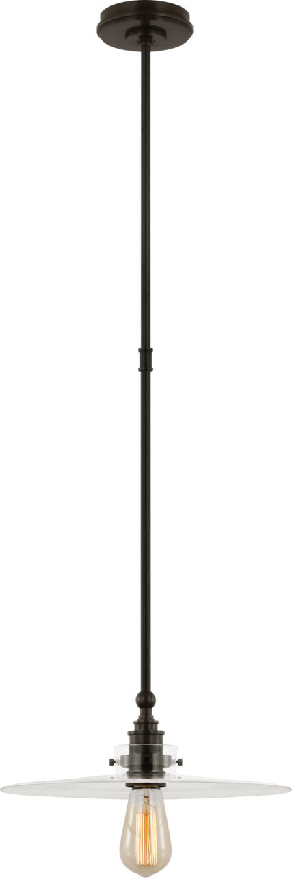 Parkington 14" Pendant | Bronze | Clear Glass