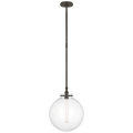 Parkington 14" Globe Pendant | Bronze | Clear Glass