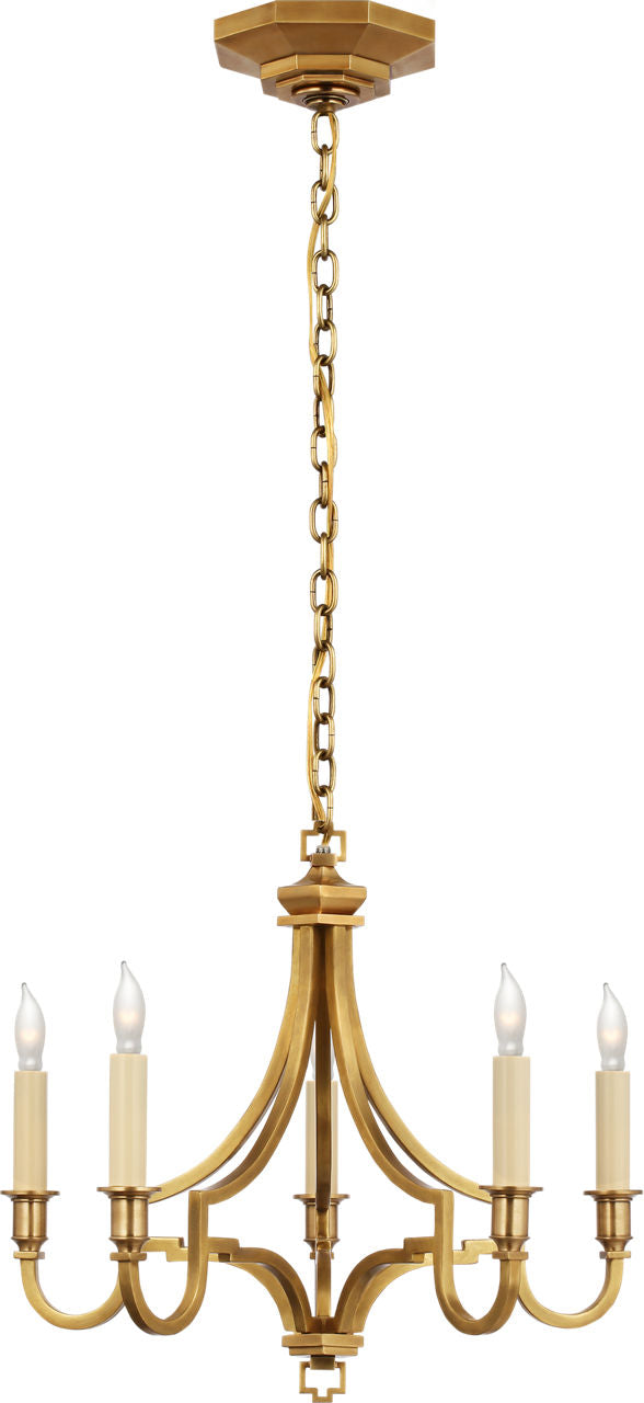 Mykonos Small Chandelier | Antique-Burnished Brass