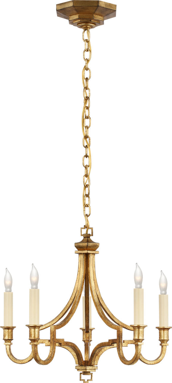 Mykonos Small Chandelier | Gilded Iron