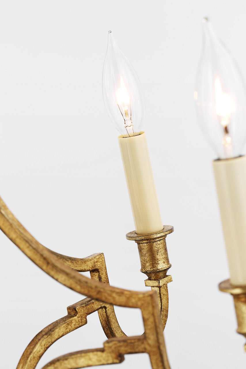 Mykonos Small Chandelier | Gilded Iron