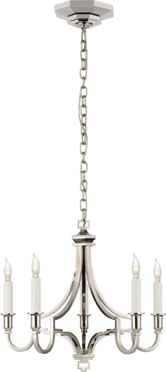 Mykonos Small Chandelier | Polished Nickel