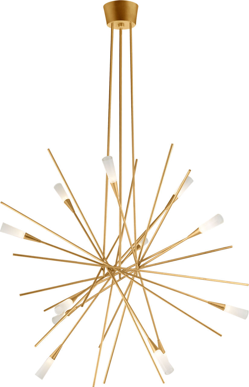 Stellar Large Chandelier | Gild | Frosted Acrylic