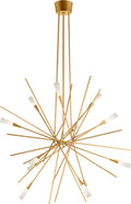 Stellar Large Chandelier | Gild | Frosted Acrylic