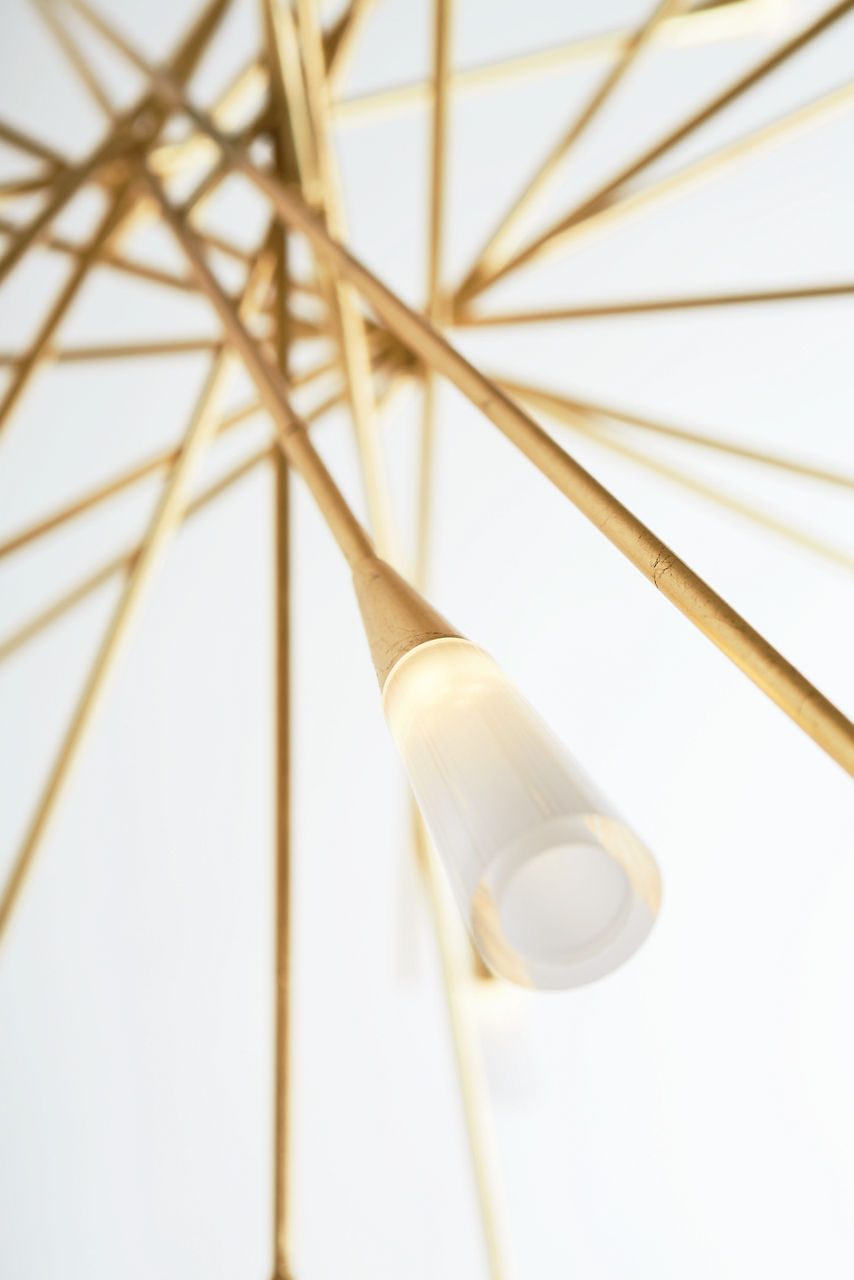 Stellar Large Chandelier | Gild | Frosted Acrylic