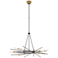 Stellar 40" Radial Chandelier | Matte Black