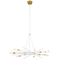 Stellar 40" Radial Chandelier | Matte White