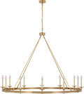 Launceton Oversized Ring Chandelier | Antique-Burnished Brass