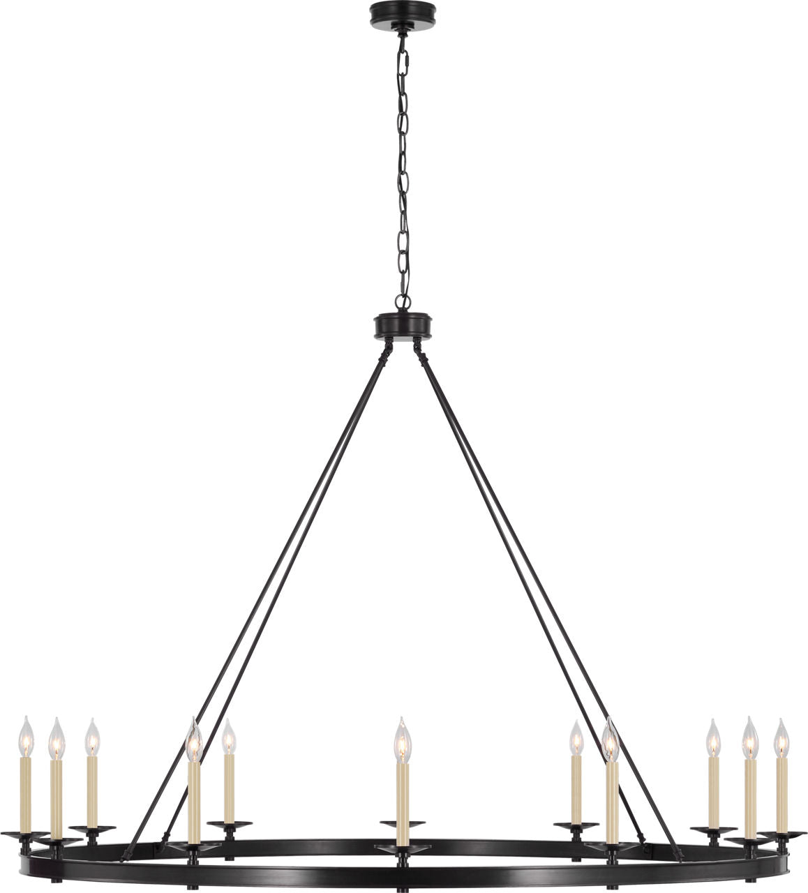 Launceton Oversized Ring Chandelier | Bronze