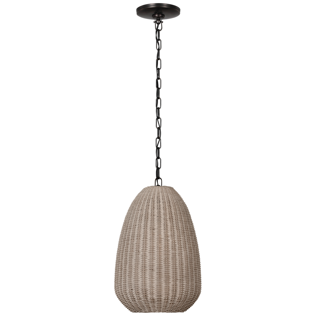 Kokomo 12" Pendant | Bronze | Ash Wicker Shade