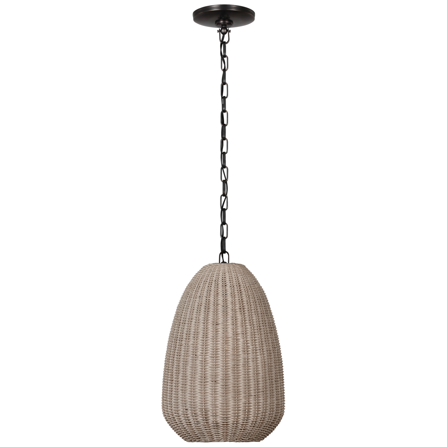 Kokomo 12" Pendant | Bronze | Ash Wicker Shade