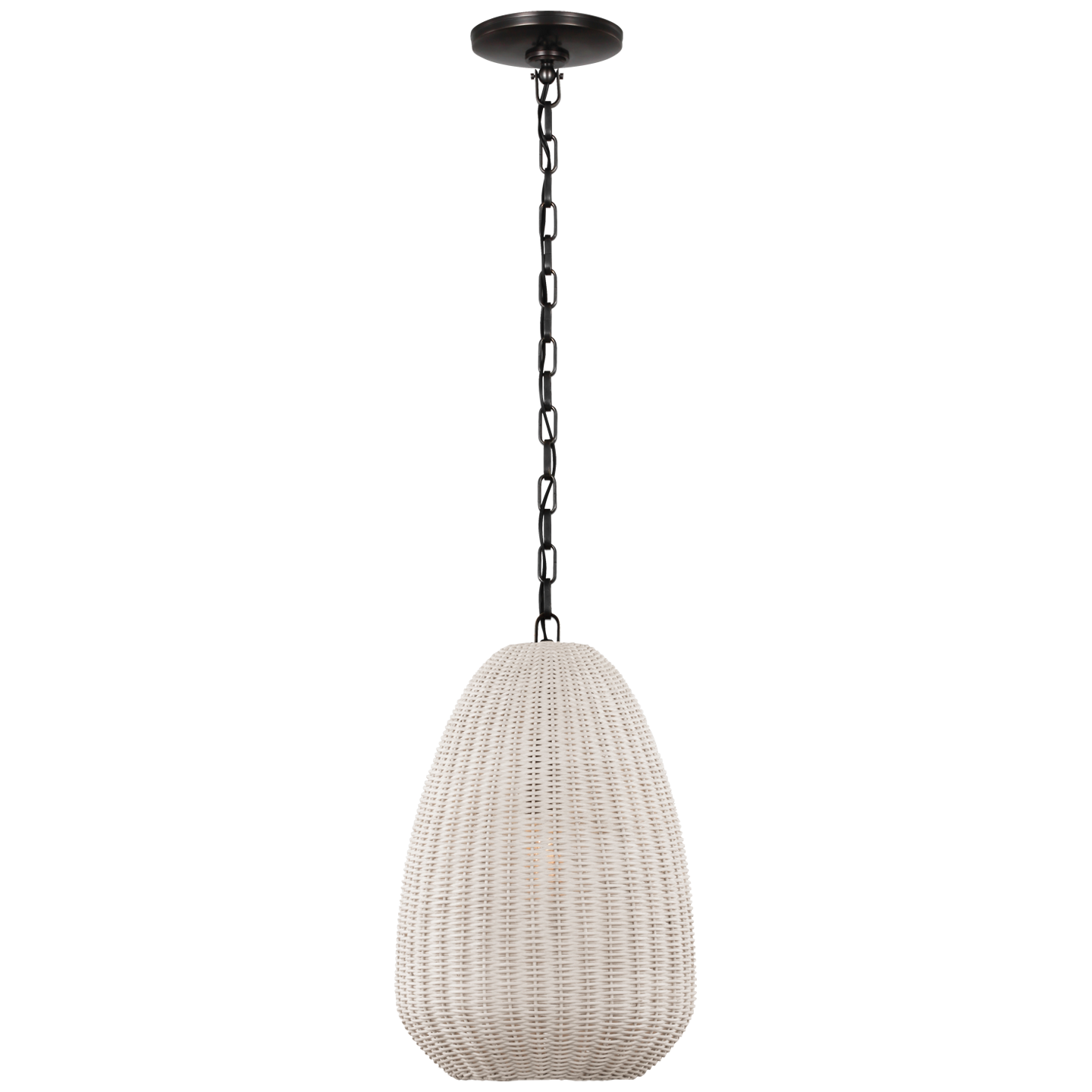 Kokomo 12" Pendant | Bronze | Chalk Wicker Shade