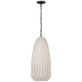 Kokomo 15" Elongated Pendant | Bronze | Chalk Wicker Shade