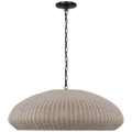 Kokomo 32" Wide Pendant | Bronze | Ash Wicker Shade